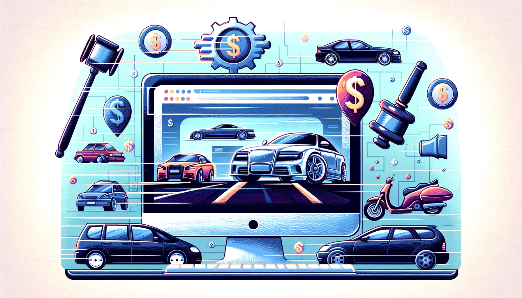 Auction buy vehicles online