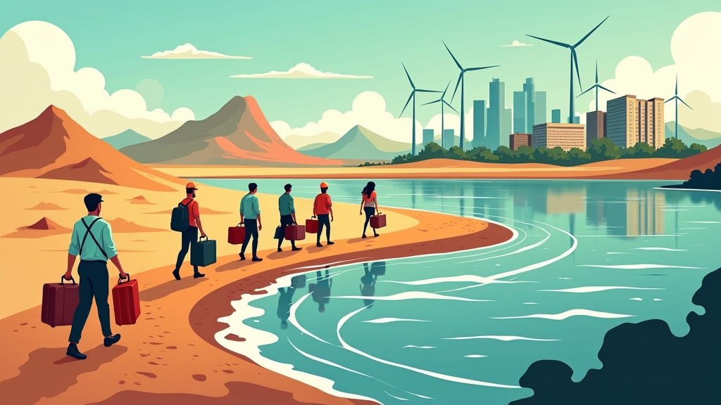 “O fenômeno dos ‘trabalhos de transição climática’: como a migração forçada de profissionais devido a desastres ambientais está criando novos fluxos e desafios no mercado de trabalho global”